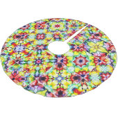 タイル地中海の、アルコールインクタイル、マジョリカ ブラッシュドポリエステルツリースカート (アングル)