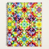 タイル地中海の、アルコールインクタイル、マジョリカ プランナー手帳 (正面)