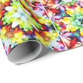 タイル地中海の、アルコールインクタイル、マジョリカ ラッピングペーパー (ロールコーナー)