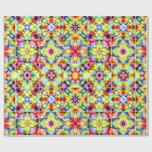 タイル地中海の、アルコールインクタイル、マジョリカ ラッピングペーパー (フラット)