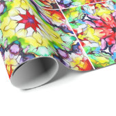 タイル地中海の、アルコールインクタイル、マジョリカ ラッピングペーパー (ロールコーナー)