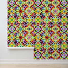 タイル地中海の、アルコールインクタイル、マジョリカ 壁紙