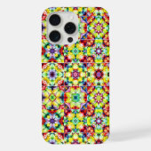 タイル地中海の、アルコールインクタイル、マジョリカ iPhoneケース (裏面)