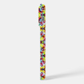 タイル地中海の、アルコールインクタイル、マジョリカ iPhoneケース (左側面)