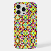 タイル地中海の、アルコールインクタイル、マジョリカ iPhoneケース (裏面)