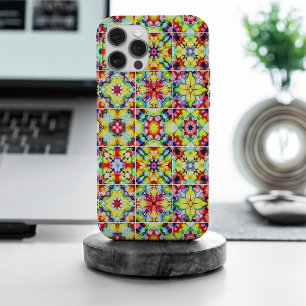 タイル地中海の、アルコールインクタイル、マジョリカ iPhone 15 PRO MAXケース