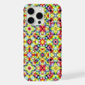 タイル地中海の、アルコールインクタイル、マジョリカ iPhoneケース (裏面)