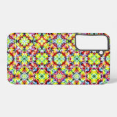 タイル地中海の、アルコールインクタイル、マジョリカ SAMSUNG GALAXYケース (裏面横)