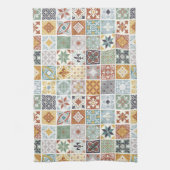 タイル地中海の キッチンタオル (縦)