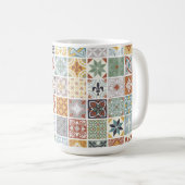 タイル地中海の コーヒーマグカップ (正面右)