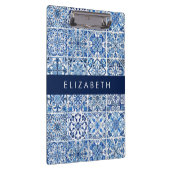 タイル地中海の，ポルトガル語，アズレジョ，あなたの名前 クリップボード (右)