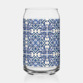 タイル地中海の、ポルトガル語、アズレジョ、マジョリカ ガラス缶 (裏面)