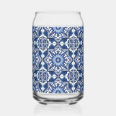 タイル地中海の、ポルトガル語、アズレジョ、マジョリカ ガラス缶 (左)