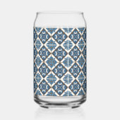 タイル地中海の、ポルトガル語、アズレジョ、マジョリカ ガラス缶 (裏面)