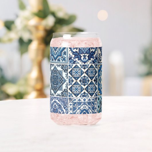 タイル地中海の、ポルトガル語、アズレジョ、マジョリカ ガラス缶 (インサイチュ (ウェディング))