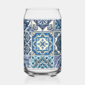 タイル地中海の、ポルトガル語、アズレジョ、マジョリカ ガラス缶 (左)