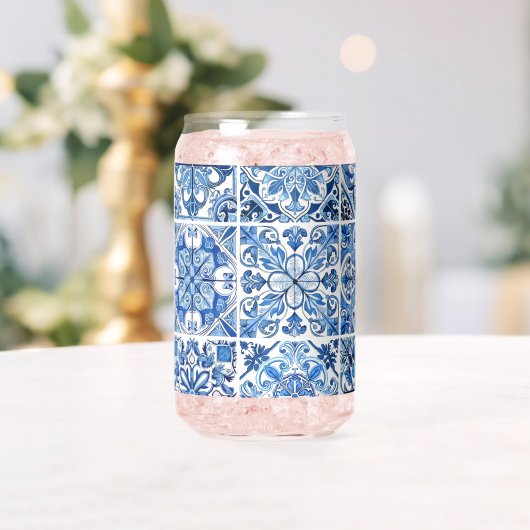 タイル地中海の、ポルトガル語、アズレジョ、マジョリカ ガラス缶 (インサイチュ (ウェディング))