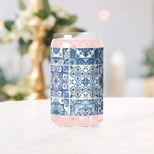 タイル地中海の、ポルトガル語、アズレジョ、マジョリカ ガラス缶 (インサイチュ (ウェディング))