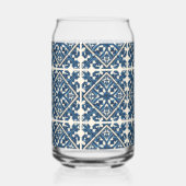 タイル地中海の、ポルトガル語、アズレジョ、マジョリカ ガラス缶 (正面)