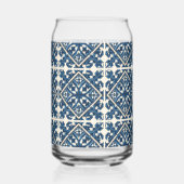 タイル地中海の、ポルトガル語、アズレジョ、マジョリカ ガラス缶 (裏面)