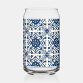 タイル地中海の、ポルトガル語、アズレジョ、マジョリカ ガラス缶 (裏面)