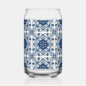 タイル地中海の、ポルトガル語、アズレジョ、マジョリカ ガラス缶 (左)