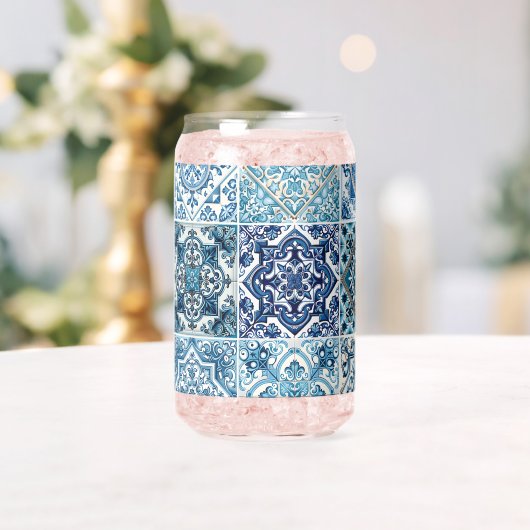 タイル地中海の、ポルトガル語、アズレジョ、マジョリカ ガラス缶 (インサイチュ (ウェディング))