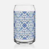 タイル地中海の、ポルトガル語、アズレジョ、マジョリカ ガラス缶 (左)