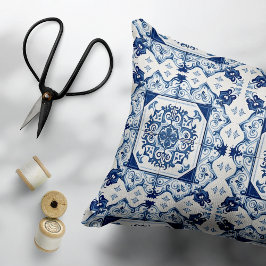 タイル地中海の，ポルトガル語， Azulejo, Majolica アクセントクッション