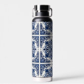 タイル地中海の,ポルトガル語, Azulejo, Majolica ウォーターボトル (背面)