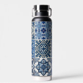 タイル地中海の,ポルトガル語, Azulejo, Majolica ウォーターボトル (背面)