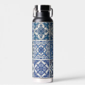 タイル地中海の,ポルトガル語, Azulejo, Majolica ウォーターボトル (正面)