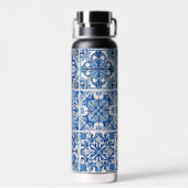 タイル地中海の，ポルトガル語， Azulejo, Majolica ウォーターボトル (背面)