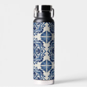 タイル地中海の，ポルトガル語， Azulejo, Majolica ウォーターボトル (正面)