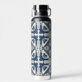 タイル地中海の，ポルトガル語， Azulejo, Majolica ウォーターボトル (背面)