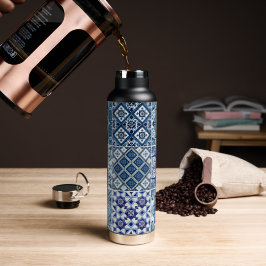 タイル地中海の，ポルトガル語， Azulejo, Majolica ウォーターボトル