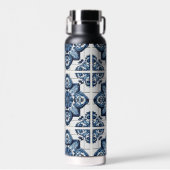 タイル地中海の，ポルトガル語， Azulejo, Majolica ウォーターボトル (正面)