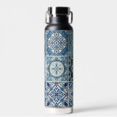 タイル地中海の，ポルトガル語， Azulejo, Majolica ウォーターボトル (正面)