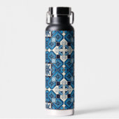 タイル地中海の，ポルトガル語， Azulejo, Majolica ウォーターボトル (正面)