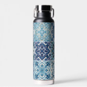 タイル地中海の,ポルトガル語, Azulejo, Majolica ウォーターボトル (正面)
