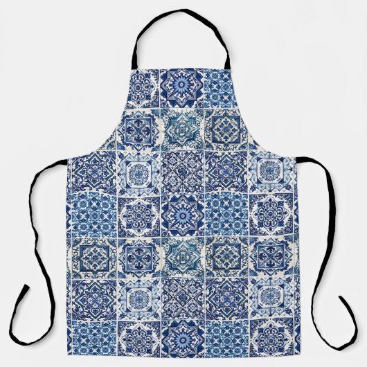 タイル地中海の,ポルトガル語, Azulejo, Majolica エプロン (正面)