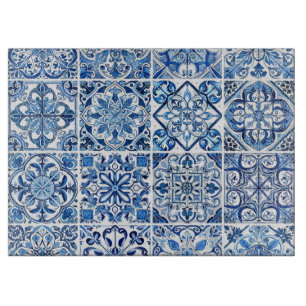 タイル地中海の,ポルトガル語, Azulejo, Majolica カッティングボード