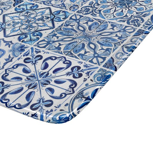 タイル地中海の,ポルトガル語, Azulejo, Majolica カッティングボード (角)