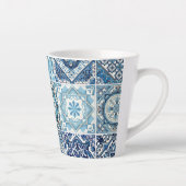 タイル地中海の,ポルトガル語, Azulejo, Majolica カフェラテマグ (右)