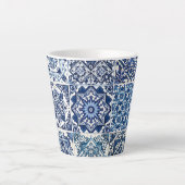 タイル地中海の，ポルトガル語， Azulejo, Majolica カフェラテマグ (正面)