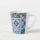 タイル地中海の,ポルトガル語, Azulejo, Majolica カフェラテマグ (右)