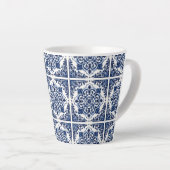 タイル地中海の，ポルトガル語， Azulejo, Majolica カフェラテマグ (右アングル)