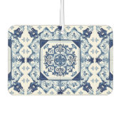 タイル地中海の,ポルトガル語, Azulejo, Majolica カーエアーフレッシュナー (正面)