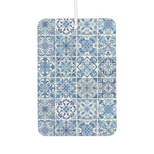 タイル地中海の，ポルトガル語， Azulejo, Majolica カーエアーフレッシュナー (正面)