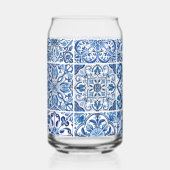 タイル地中海の，ポルトガル語， Azulejo, Majolica ガラス缶 (正面)